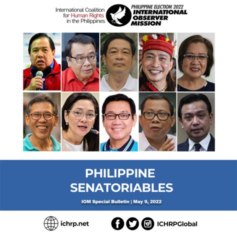 LIST: Senatoriables in the May 2022 Philippine .